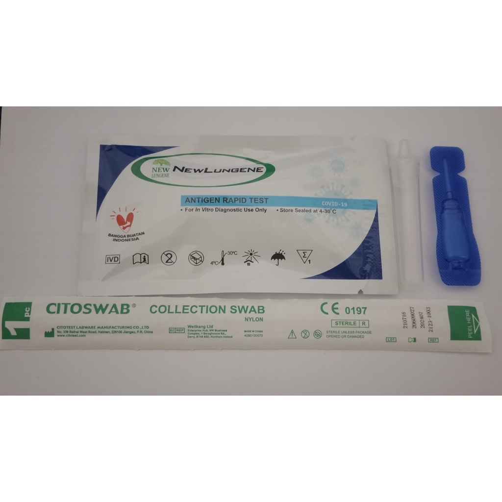 Jual NEW LUNGENE COVID 19 ANTIGEN RAPID SWAB TEST CASSETTE PIECE