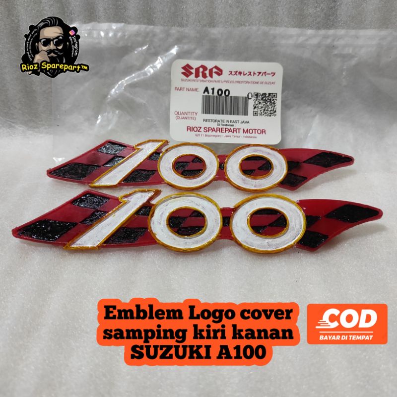 Jual Emblem Embelem Logo Simbol Box Dop Cover Tutup Aki Suzuki A A