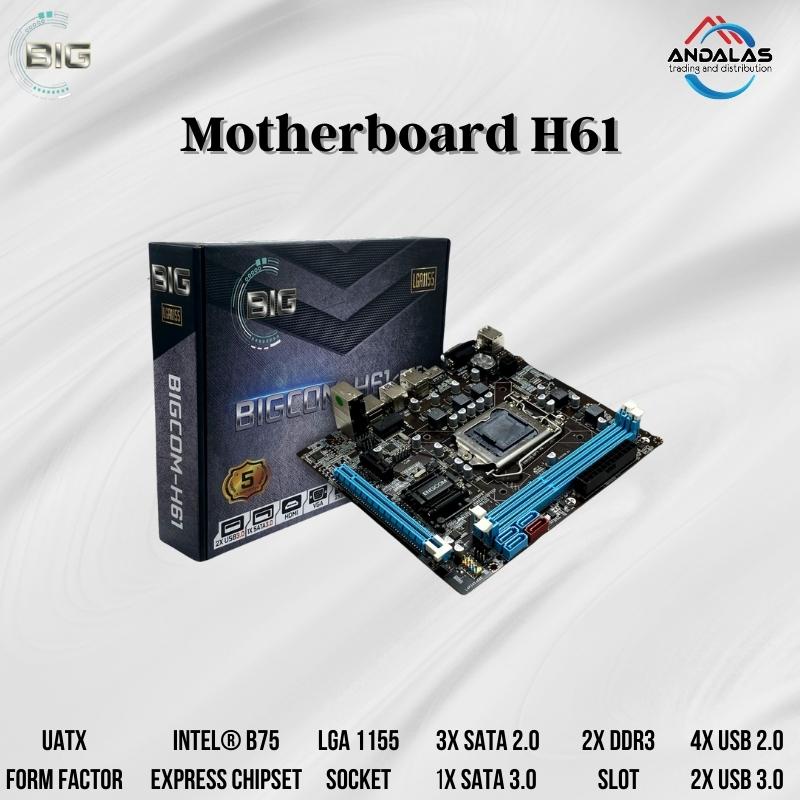 Jual Motherboard Mainboard MB MOBO Intel H61 Bigcom H61 B75 Socket