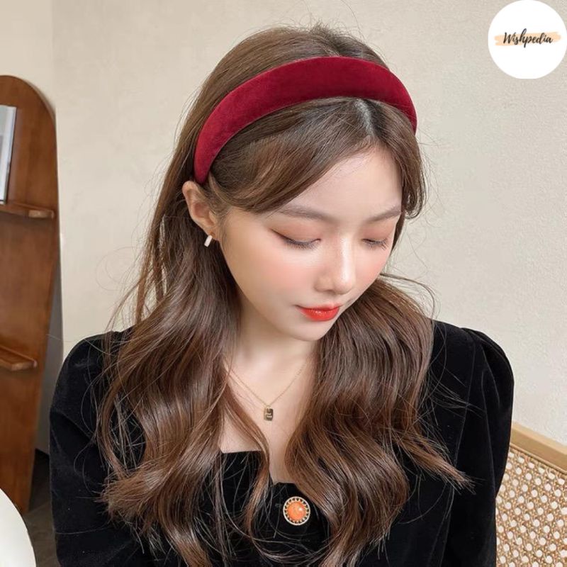 Jual Velvet Headband Bando Bandana Wanita Dewasa Aksesoris Rambut