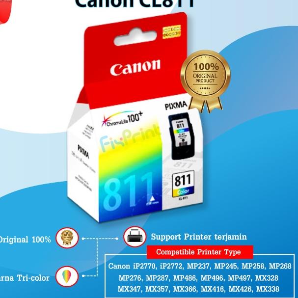 Jual New Cartridge Tinta Canon CL811 Color Original Catridge CL 811