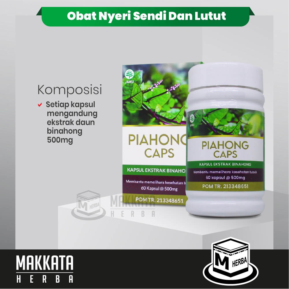 Jual Kapsul Daun Binahong Piahong Caps Obat Nyeri Sendi Lutut Nyeri