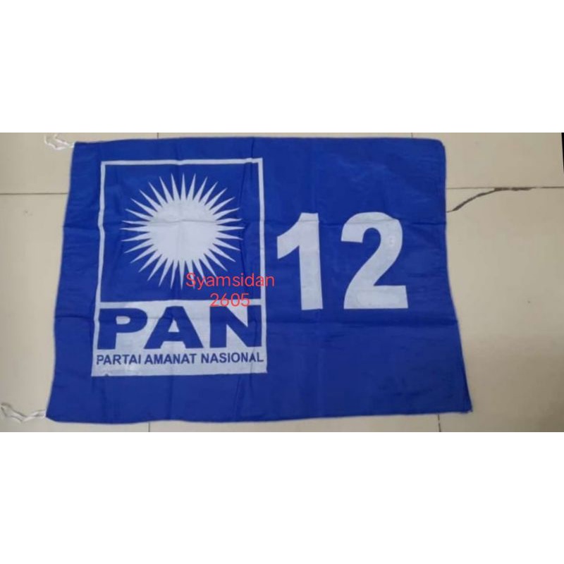 Jual BENDERA PARTAI PAN PARTAI AMANAT NASIONAL UKURAN 60x90cm PER 100