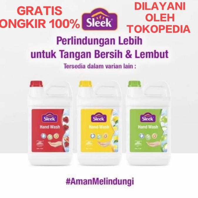 Jual Sleek Hand Wash L Sleek Sabun Cuci Tangan L Jerigen Shopee