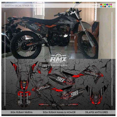 Jual DECAL VIAR 200 GT FULLBODY 003 DEKAL STIKER VIAR CROSS X 150 SE