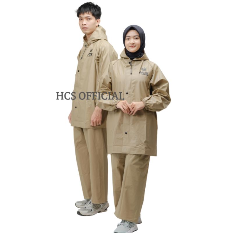 Jual Jas Hujan Raincoat Terbaik Pria Wanita By Hcs Anti Rembes Mocca