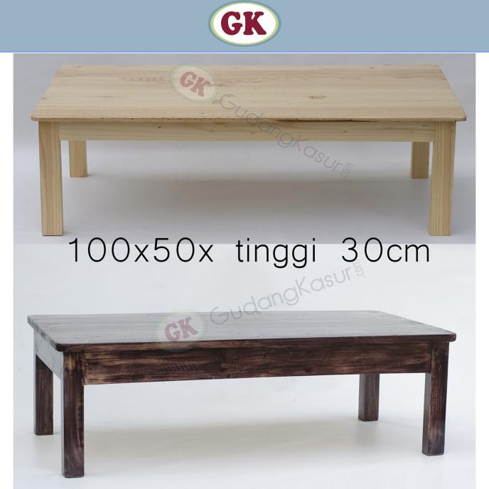 Jual Meja Lesehan Kayu Jati Belanda Ukuran 100 Shopee Indonesia