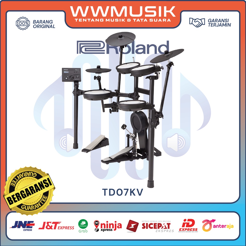 Jual Drum Elektrik ROLAND V Drums TD 07KV Elektronik Choke Pad Cymbal