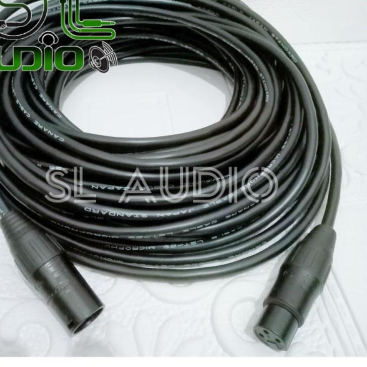 Jual Terlaris Kabel Mic Microphone 20 Meter Canare Jack XLR Male To