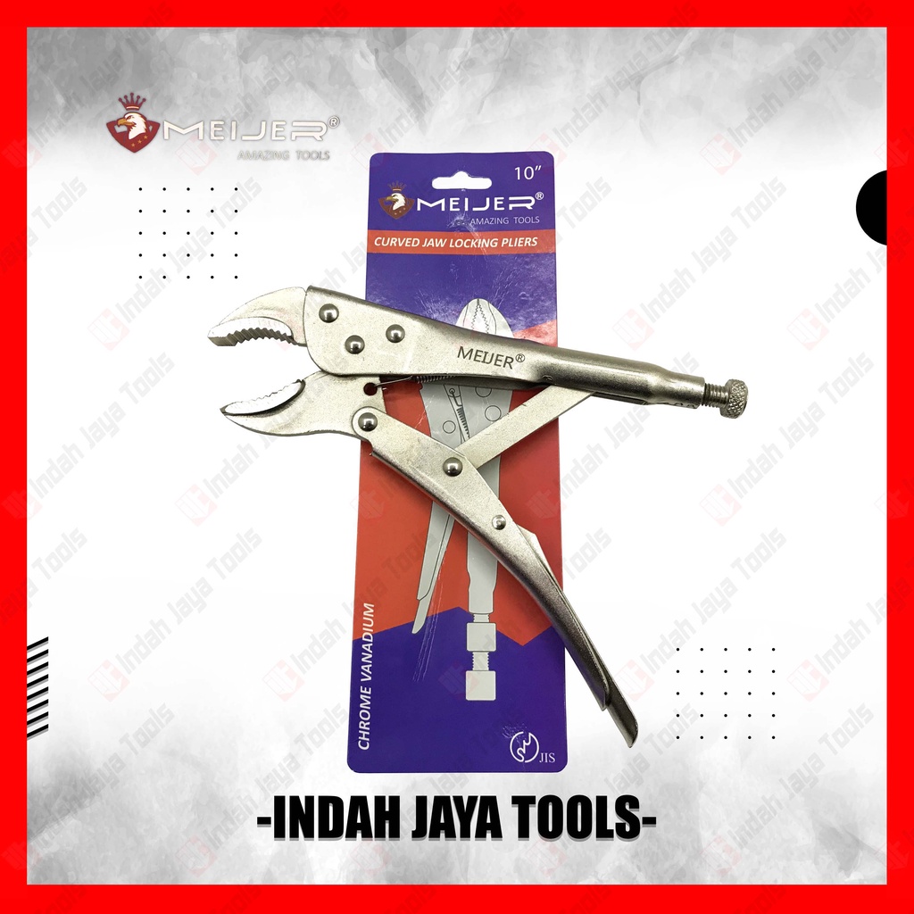 Jual MEIJER Tang Buaya 10 Inch Tang Jepit Locking Plier Curve Vice