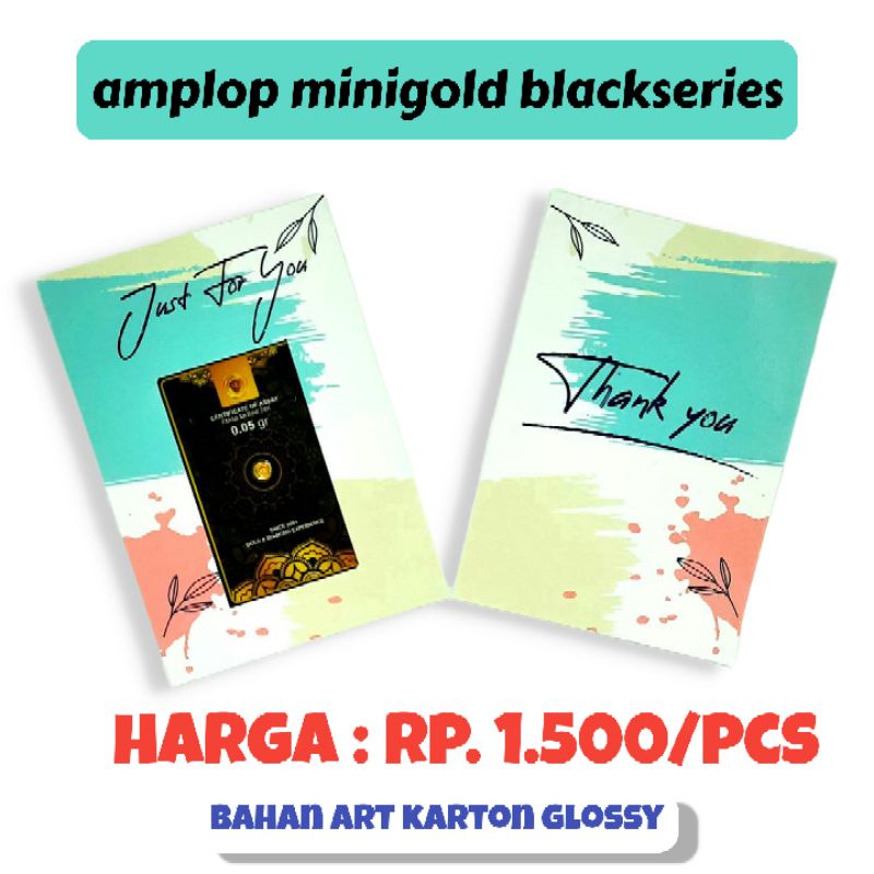 Jual Amplop Minigold Black Series Bisa Untuk Eoa Gold Shopee