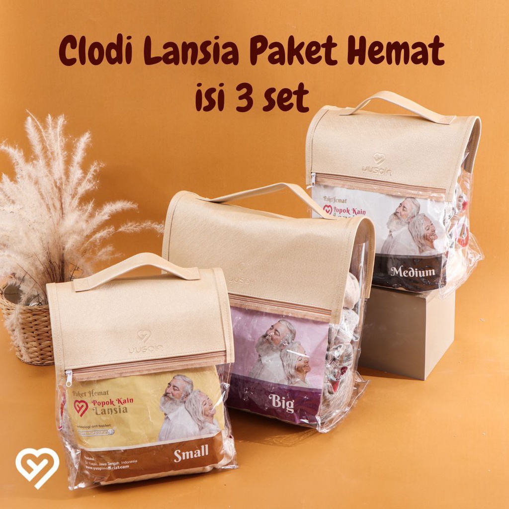 Jual Paket Hemat Clodi Yuspin Lansia Antibacterial Silver Plus Model