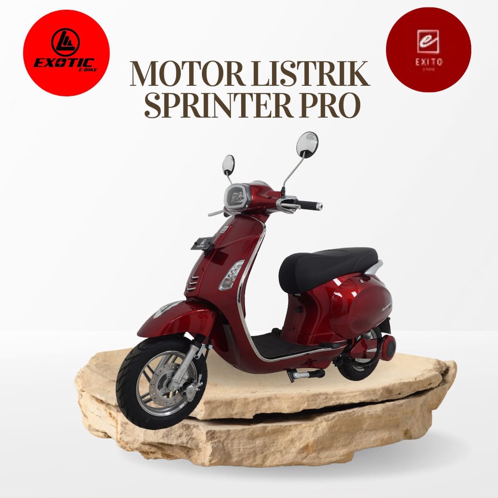 Jual Sepeda Motor Listrik Vespa Listrik Sprinter Pro Pacific Exotic