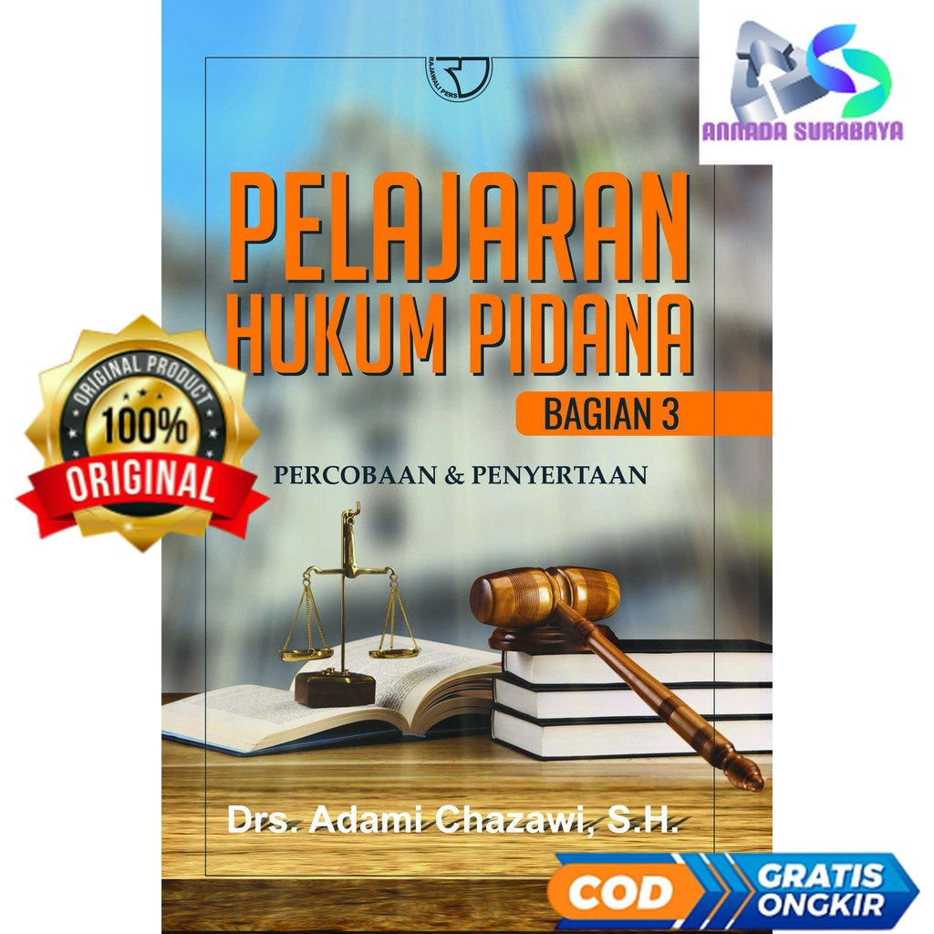 Jual Pelajaran Hukum Pidana Bagian Percobaan Dan Penyertaan Drs