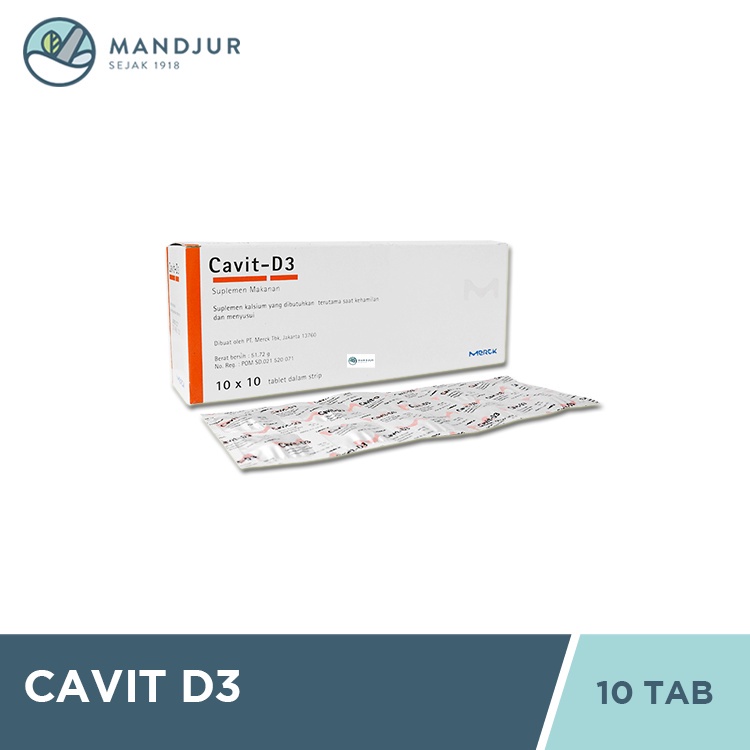 Jual Cavit D Strip Tablet Suplemen Kebutuhan Kalsium Shopee