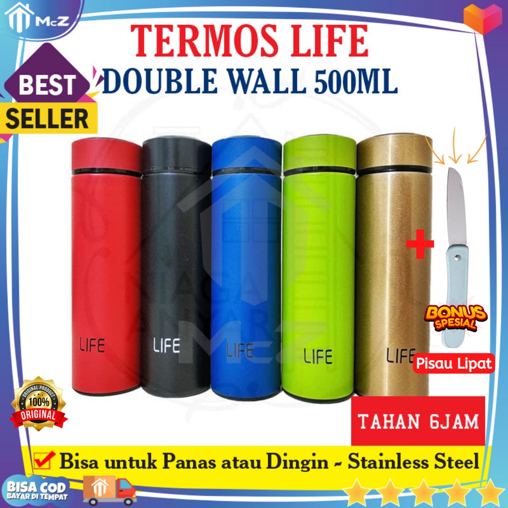 Jual Termos Life Double Wall Ml Stainless Steel Tahan Hingga Jam