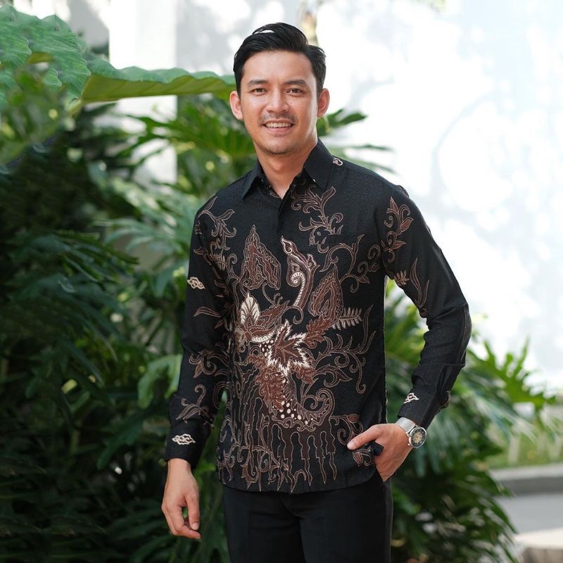 Jual BATIK OFFICIAL BIANCA NUDE BAJU BATIK PRIA LENGAN PANJANG KEMEJA BATIK KATUN HALUS