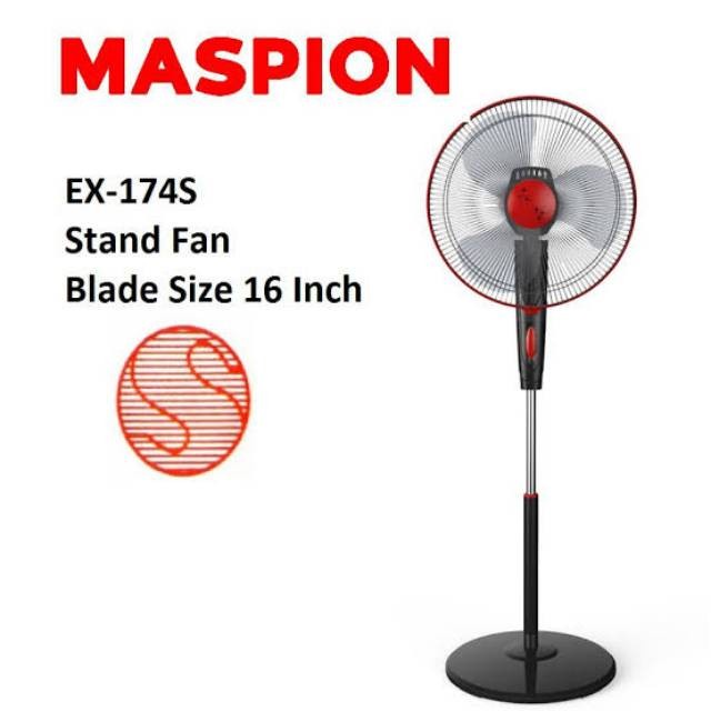 Jual MASPION Stand Fan Kipas Angin Berdiri EX 174 Maspion Shopee