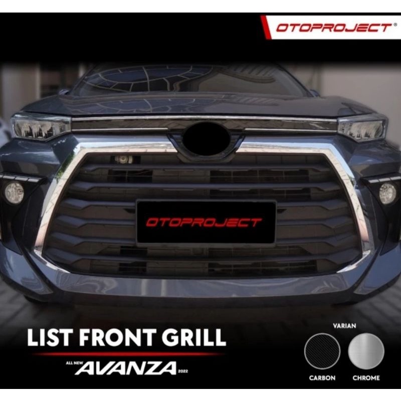 Jual List Front Grill Cover Depan All New Avanza 2022 2024 Otoproject