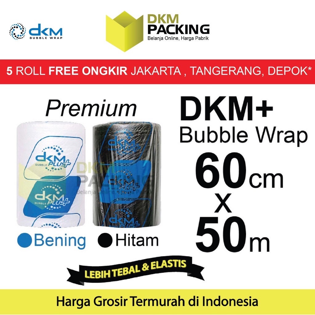 Jual Plastik Bubble Wrap Cm X M Dkm Plus Premium Bubblewrap Roll