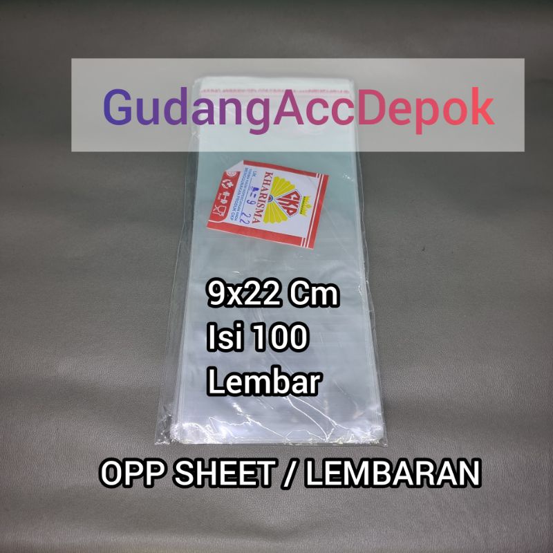 Jual PLASTIK OPP ONE SHEET LEMBARAN PLASTIK RISOLES OPP 7X18 8X18