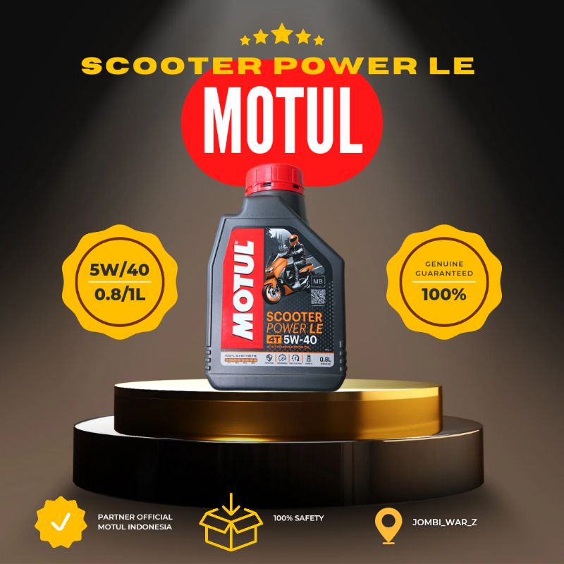 Jual OLI MOTUL SCOOTER POWER LE 5W 40 0 8 1L MATIC NMAX PCX VARIO