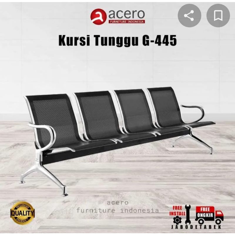 Jual KURSI AIRPORT BANDARA G 445 PUSKESMAS RUMAH SAKIT TUNGGU ACERO