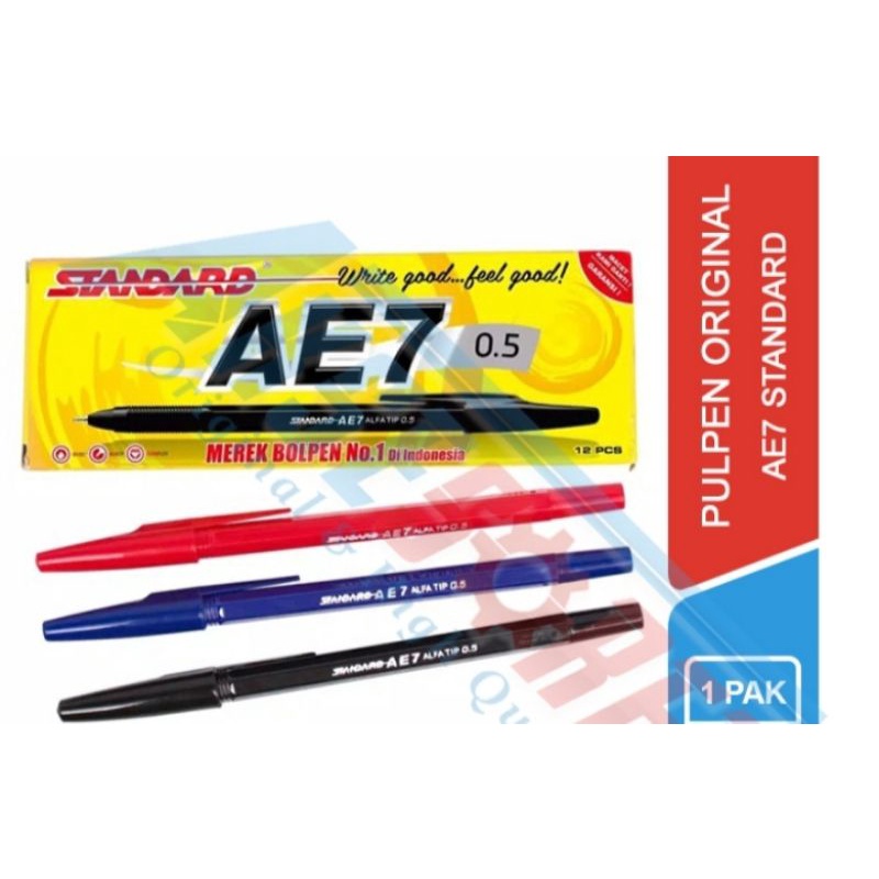 Jual Pulpen Standard AE7 12 Pcs Pulpen Standar 0 5 Mm 1 Pack