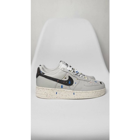 Jual Sepatu Sneakers Nike Air Force 1 Paint Splatter Light Bone Black