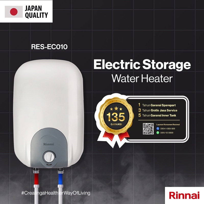 Jual Water Heater Listrik Rinnai Liter Res Ec Shopee Indonesia