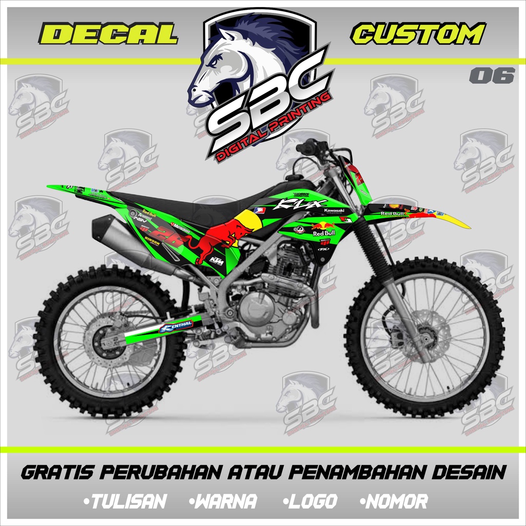 Jual Decal KLX 230 Dekal Stiker Striping Variasi Terbaru Fullbody