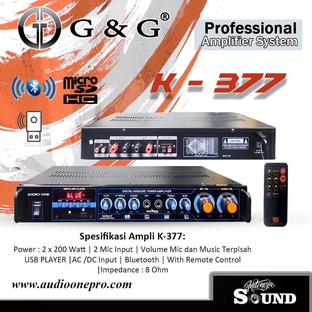 Jual Power Amplifier G G K Ampli Power X Watt Music