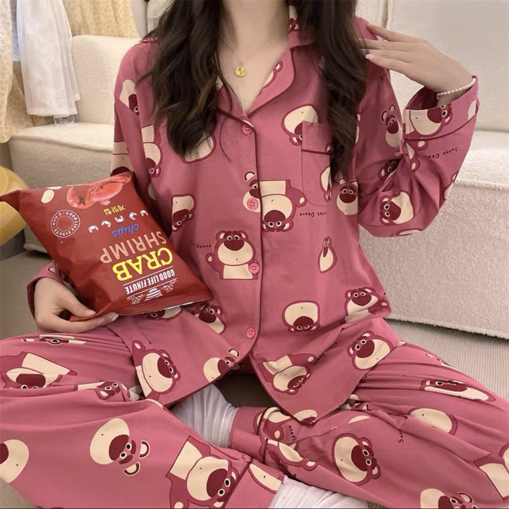 Jual Piyama Lotso Baju Tidur Wanita Umisuka Pp Import Model Korea