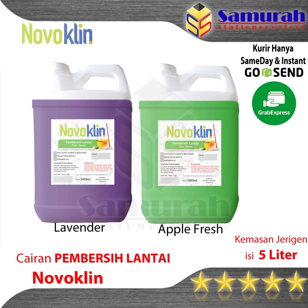 Jual Cairan Pembersih Lantai NovoKlin 5 Liter Apel Fresh Lavender