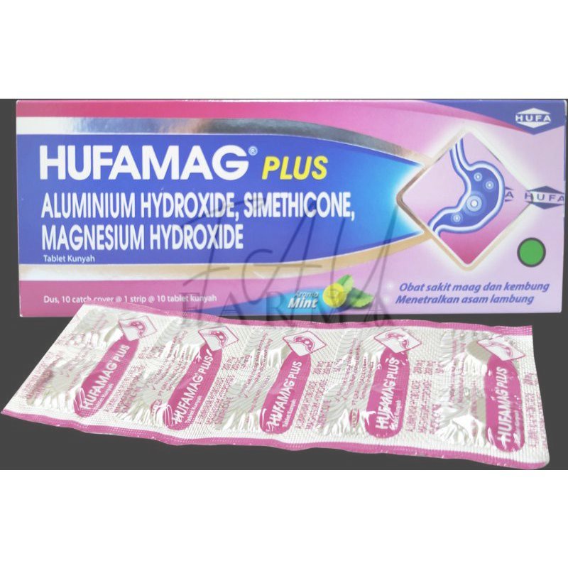 Jual Hufamag Plus 100 Tablet Kunyah Antasida Doen Antasid Antacida