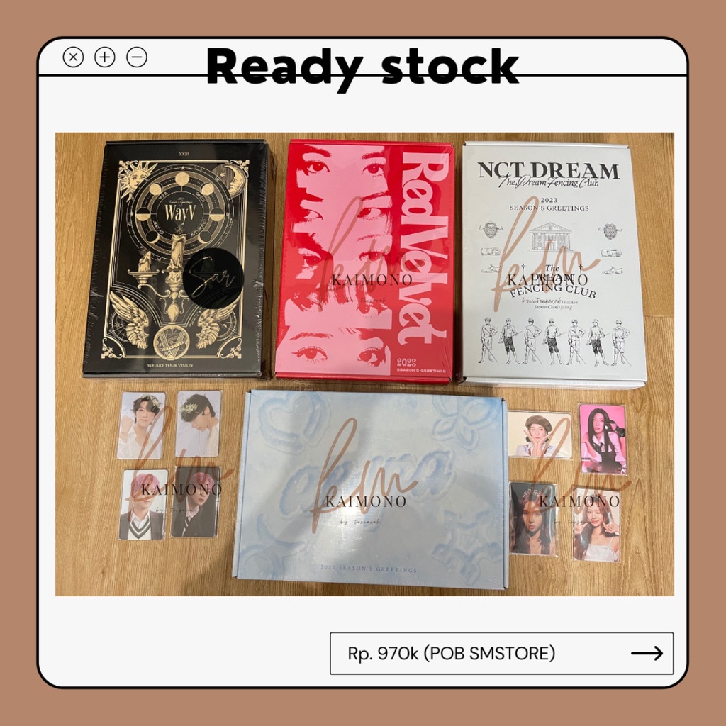 Jual READY SM ARTIST SEASON GREETING 2023 POB SMSTORE PHOTOCARD 2 SET