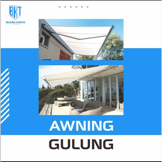 Jual Awning Gulung Kanopi Lipat 1 5 Meter Kanopi Buka Tutup Manual Dan