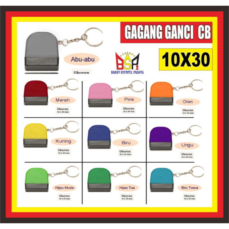 Jual GAGANG STEMPEL GANTUNGAN KUNCI 10 WARNA CB 1030 Shopee Indonesia