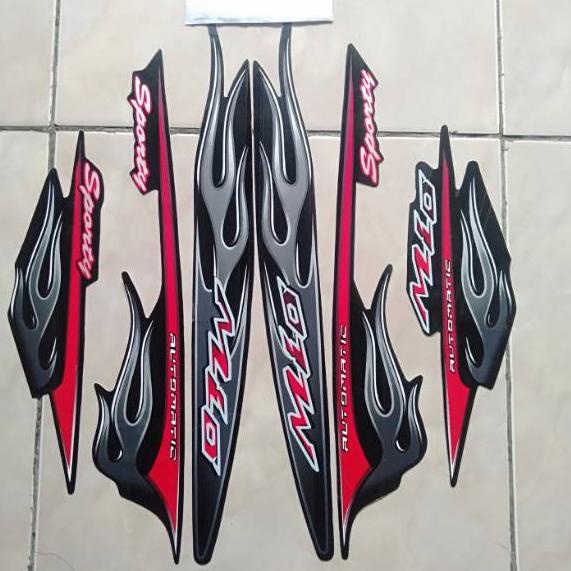 Jual FTM957 STIKER STRIPING LIS BODY MIO SPORTY TAHUN 2006 MIO API