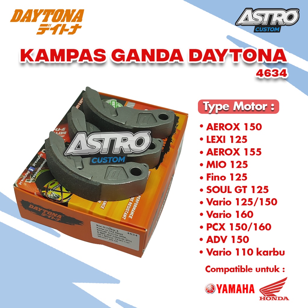 Jual Kampas Ganda Daytona NMAX 155 Upgrade CVT Vario 125 Vario 150