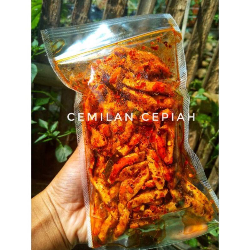 Jual Cemilan Pedas Basreng Baso Goreng Stik Daun Jeruk Isi Gram