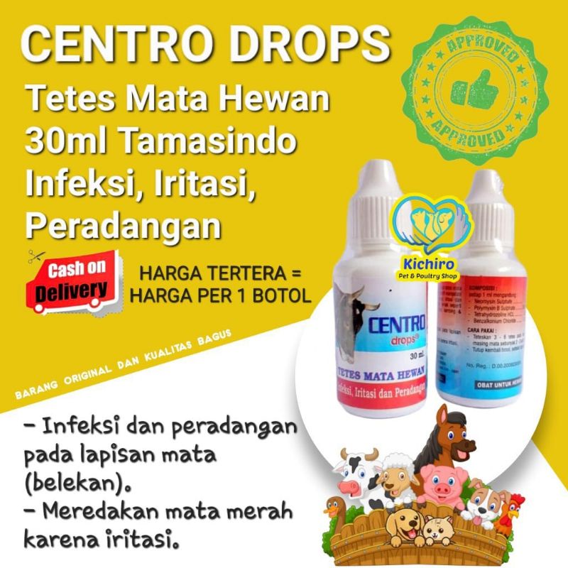 Jual Centro Drops Isi 30 Ml Tamasindo Obat Tetes Mata Untuk Hewan Sapi