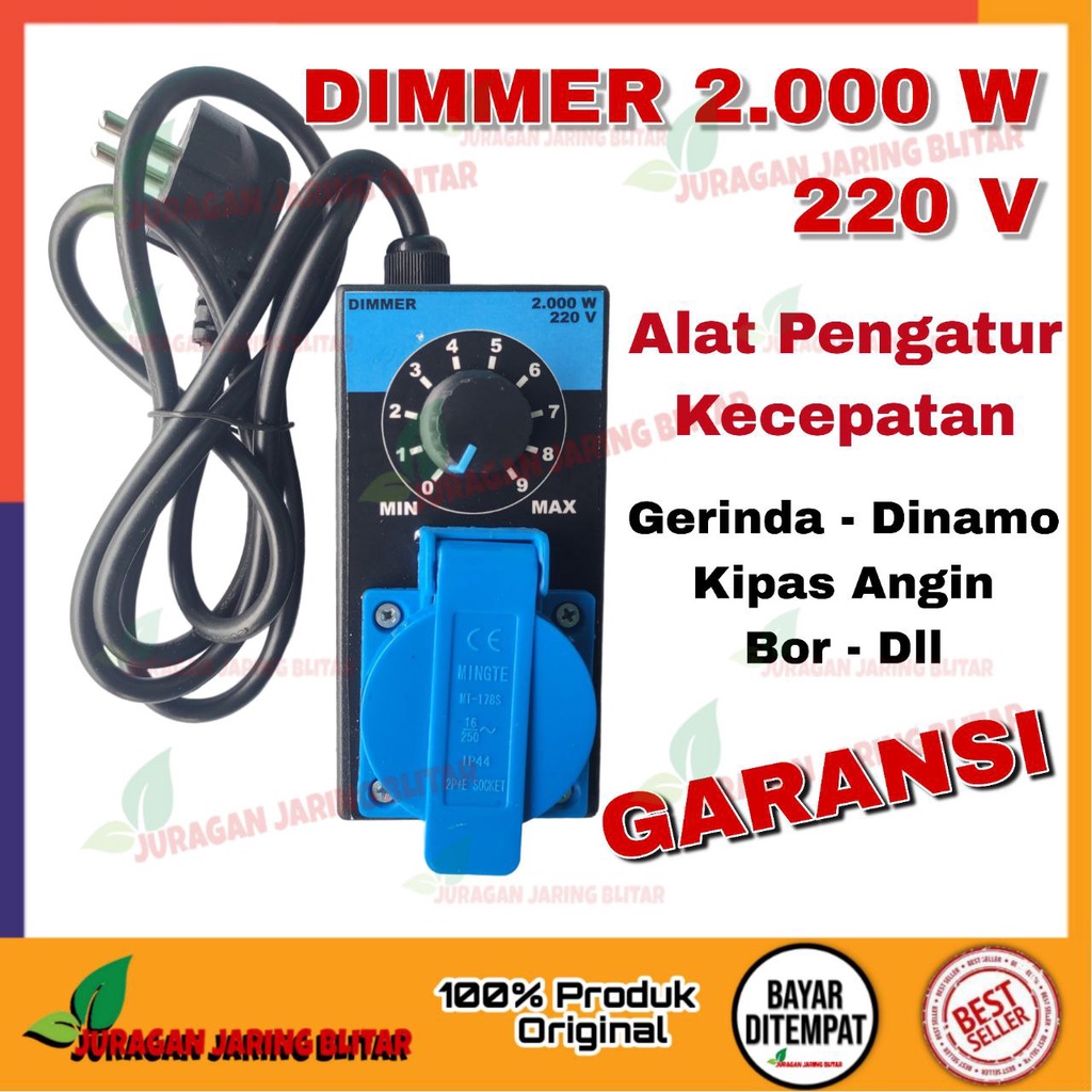 Jual Dimmer AC 2000w DIMMER 2000 WATT AC Peredup Lampu Pengatur