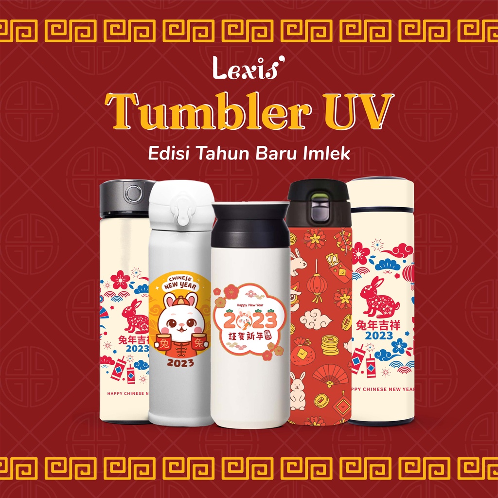 Jual Tumbler Uv Fullprint Motif Spesial Edisi Imlek Tahun Kelinci