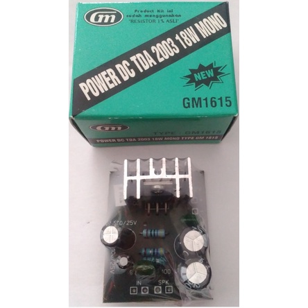 Jual KIT POWER AMPLI DC 12V TDA2003 18W MONO GM 1615 Shopee Indonesia