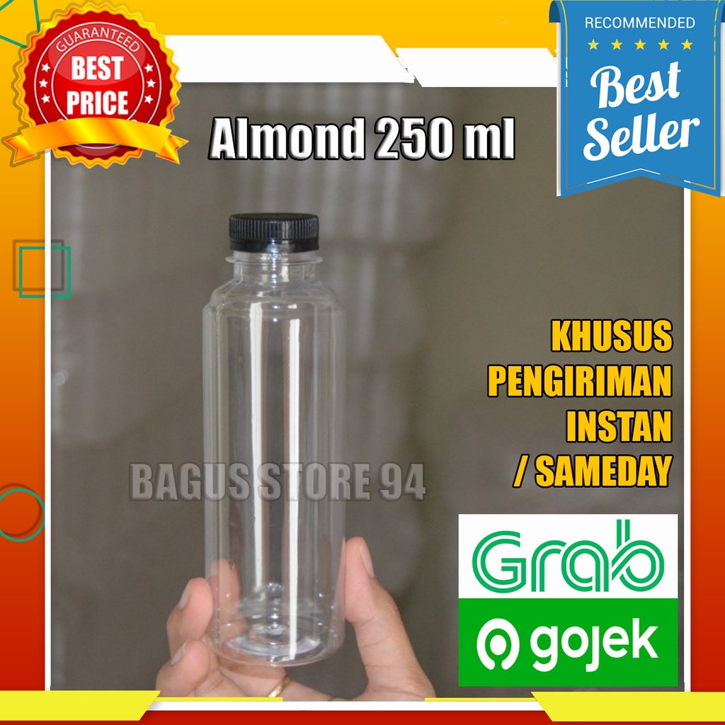 Jual Isi Per Pcs Botol Almond Ml Khusus Gojek Grab Shopee