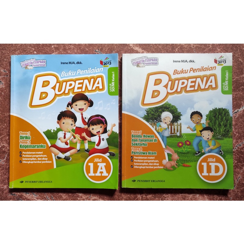 Jual Buku Penilaian BUPENA Untuk SD MI Kelas 1 Jilid 1A Dan 1D