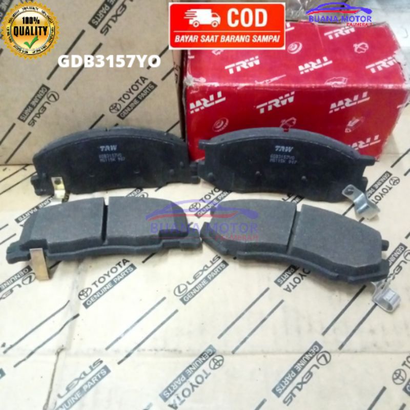 Jual Brake Pad Kampas Rem Depan Kijang 1995 2004 TRW GDB3157YO Shopee