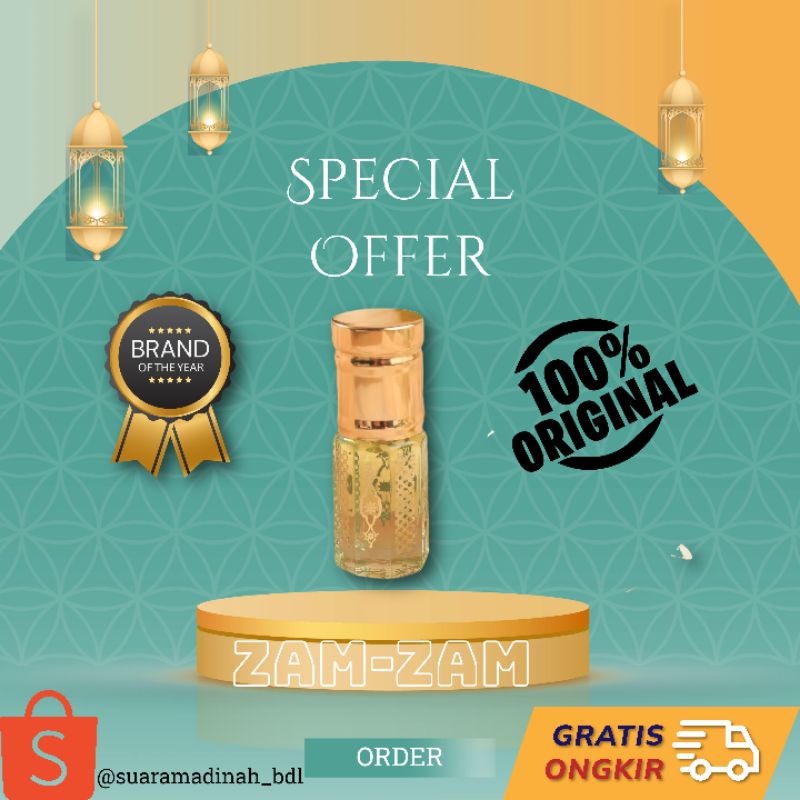 Jual Parfum Arab Suara Madinah Zam Zam 3ml Shopee Indonesia