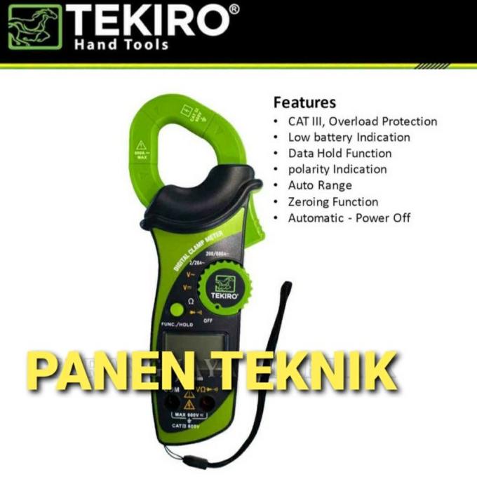 Jual Tang Ampere Tekiro Digital Clamp Meter Shopee Indonesia